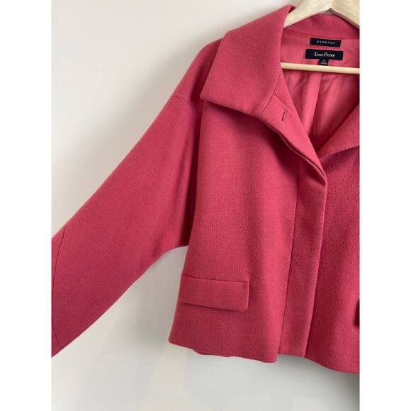 Evan Picone Crop Wide Lapel Jacket Womens XL - Picture 3 of 6